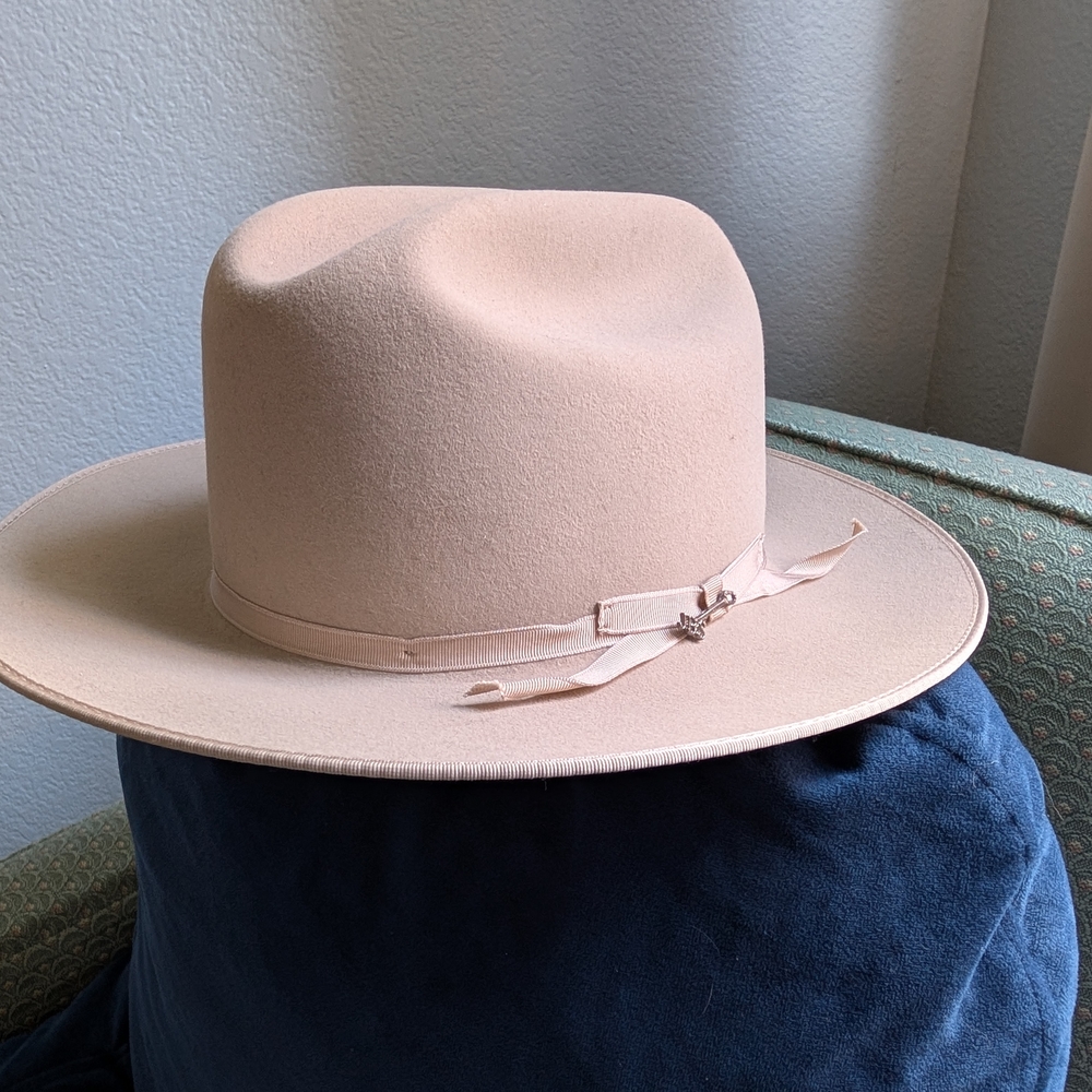 Stetson Open Road 6x Cowboy Hat 7 3/8 Silverbelly (Tan) NEW